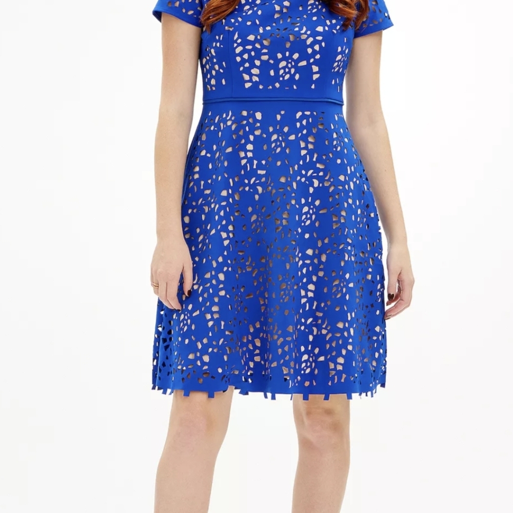 Focus By Shani Laser Cut Dress